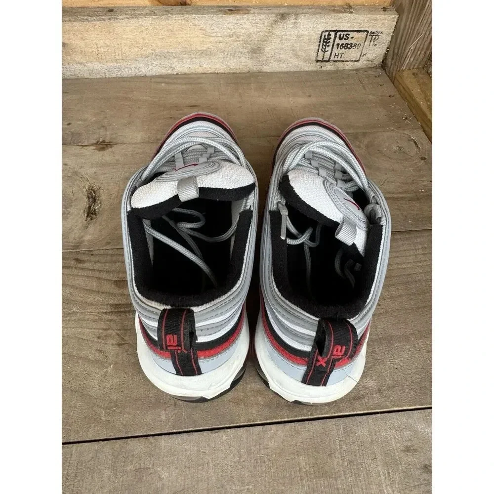 NIKE Big Kids Youth 7y Air Max 97 GS Sneaker 921522 020 Wolf Grey University Red